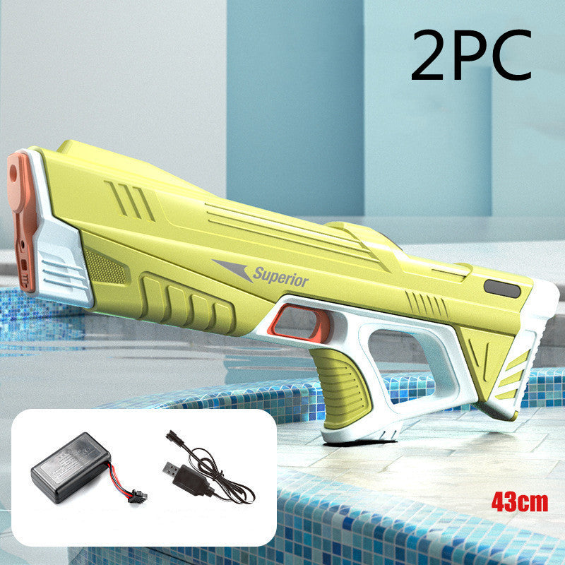 Automatic Summer Full Electric Water Gun Toy Induction Water Absorbing High-Tech Burst Water Gun Beach Outdoor Water Fight Toys