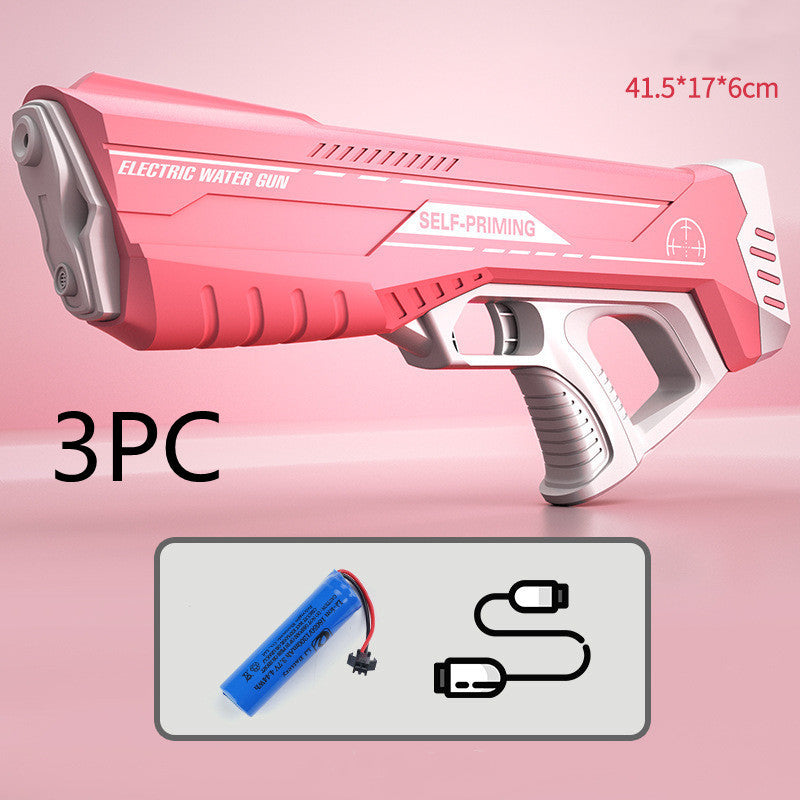 Automatic Summer Full Electric Water Gun Toy Induction Water Absorbing High-Tech Burst Water Gun Beach Outdoor Water Fight Toys