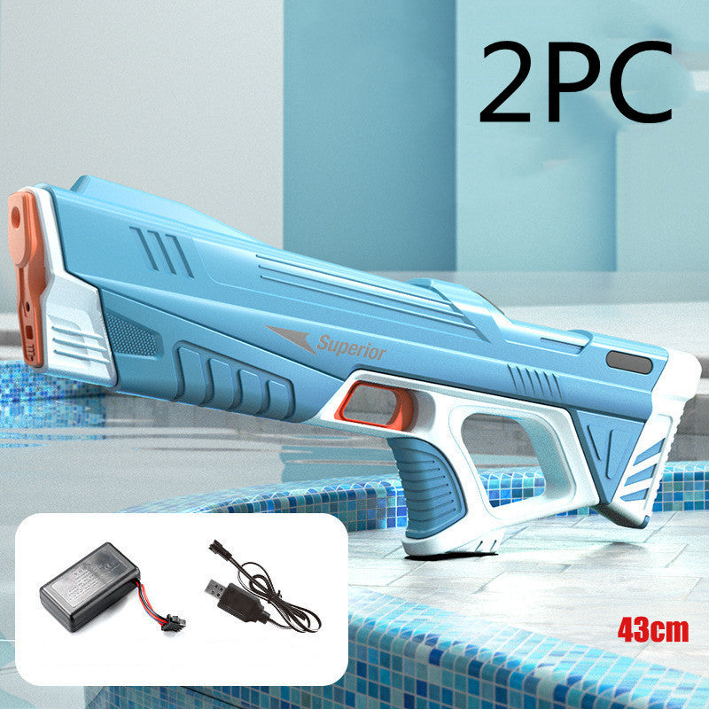 Automatic Summer Full Electric Water Gun Toy Induction Water Absorbing High-Tech Burst Water Gun Beach Outdoor Water Fight Toys