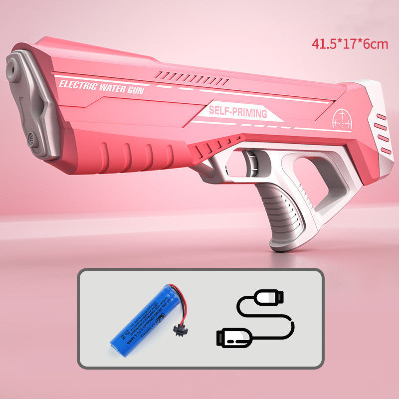 Automatic Summer Full Electric Water Gun Toy Induction Water Absorbing High-Tech Burst Water Gun Beach Outdoor Water Fight Toys