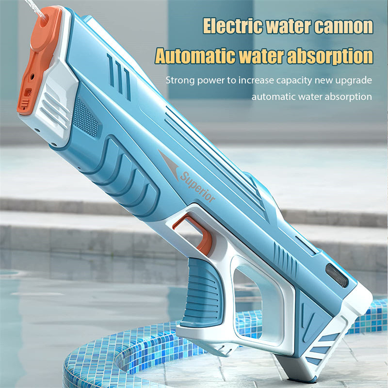 Automatic Summer Full Electric Water Gun Toy Induction Water Absorbing High-Tech Burst Water Gun Beach Outdoor Water Fight Toys